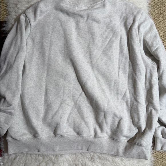 PARKE X SET ACTIVE XXL Gray Sweatshirt Mockneck Gray Grey Black Varsity Letters - Picture 7 of 7